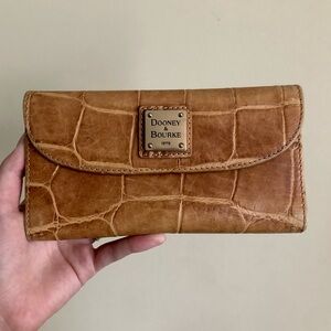 Dooney & Bourke Crocodile Continental Clutch